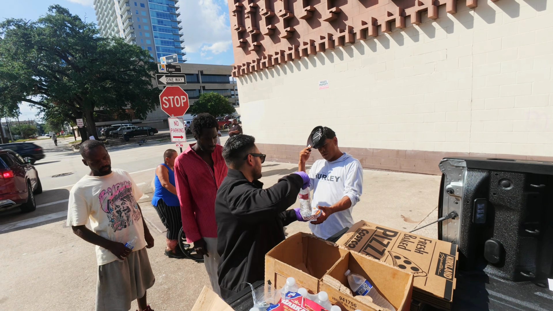 Sharing food in Houston